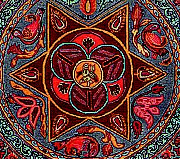 Red Tabriz rug